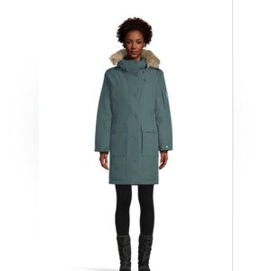 Woods - BRAND NEW Green Down Filled Parka with Fur Hood